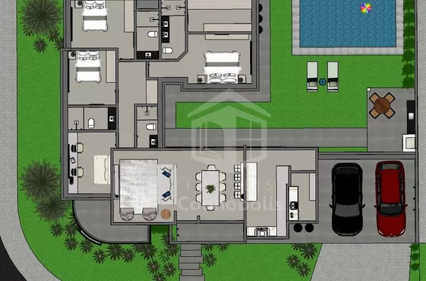 Cond.Villa Conscientia Asa Norte, Casa nova à venda , 04 quartos sendo 03 suites, Cognópolis, Foz do Iguaçu-PR