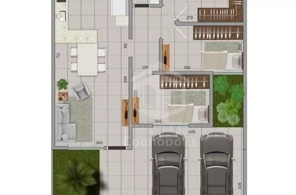 Cond. Residencial Ilha Bella, casas novas á venda,  02 quartos, Cognópolis, Foz do Iguaçu