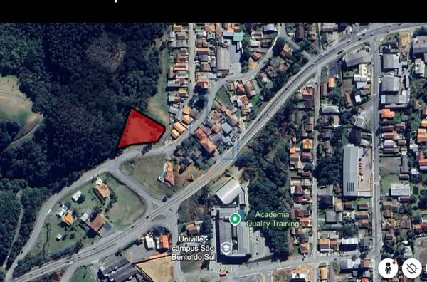 Terreno para venda (Frente para Rua),  Localizado no Bairro Cruzeiro, São Bento Do Sul - Próximo Univille 