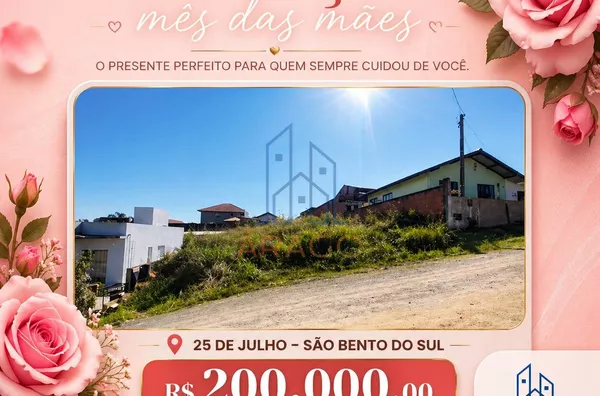 Terreno para venda,  25 De Julho, São Bento Do Sul