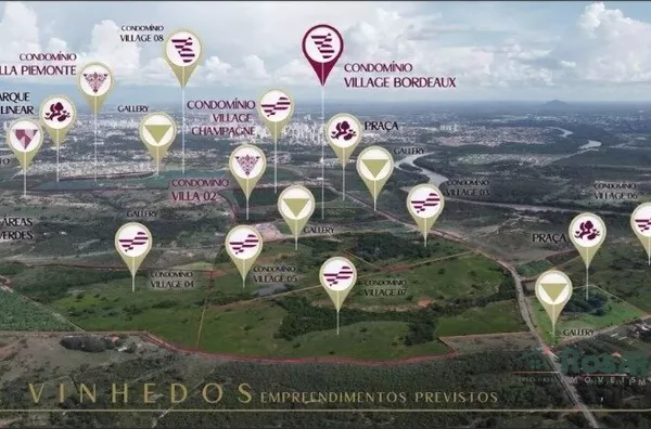 Terrenos em condomínio  Village Bourdeux,  Vinhedos, Cuiabá - Foto 1