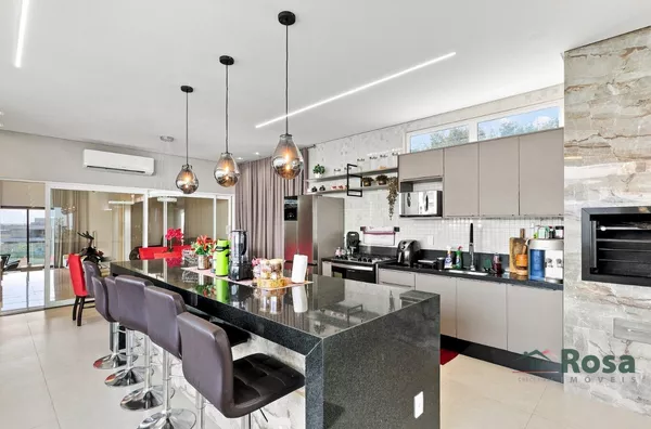 Casa de Alto Padrão no Condomínio Villa Jardim com 3 Suítes, Piscina Privativa e Espaço Gourmet - Foto 14