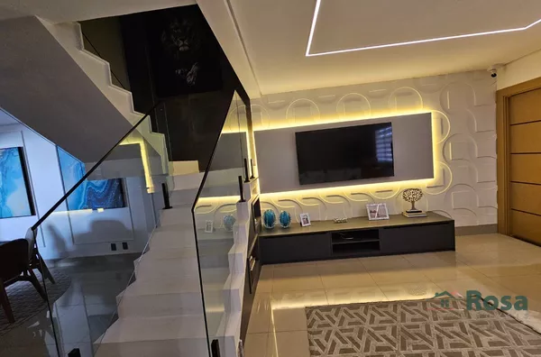 Sobrado em condomínio fechado para venda, porteira fechada, 3 quartos sendo uma suíte,  Santa Cruz Ii, Cuiabá - Foto 2