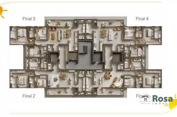 Apartamento para venda, 3 quarto(s),  Araés, Cuiabá