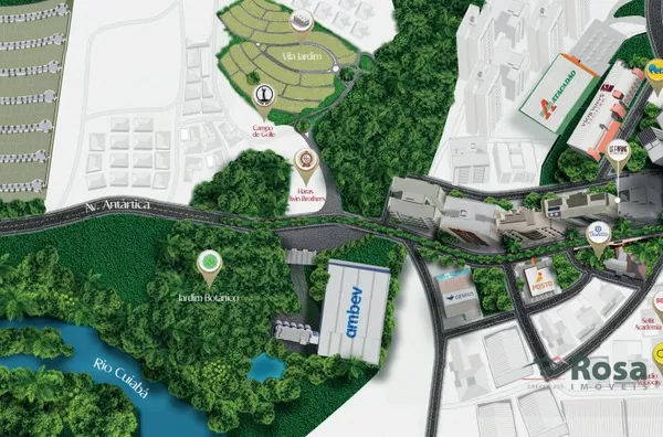 Terrenos em condomínio para venda,  Vinhedos, Cuiabá - Foto 2