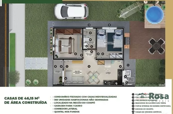 Casas térreas em condomínio fechado no coxipó - Foto 2