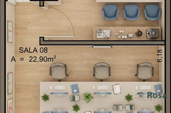 Sala com Banheiro no Santa Marta – Estrutura Completa para Saúde (Com Expurgo e Recepção) - Foto 1