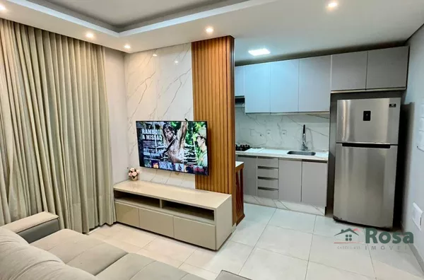 Apartamento andar alto, 3 quarto(s) sendo 01 suíte, com móveis planejados no Goiabeiras.
