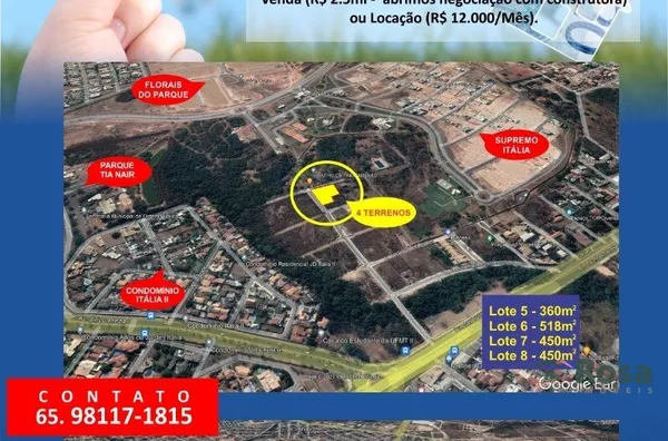 Terreno para venda,  Morada dos Nobres, Cuiabá - Foto 1