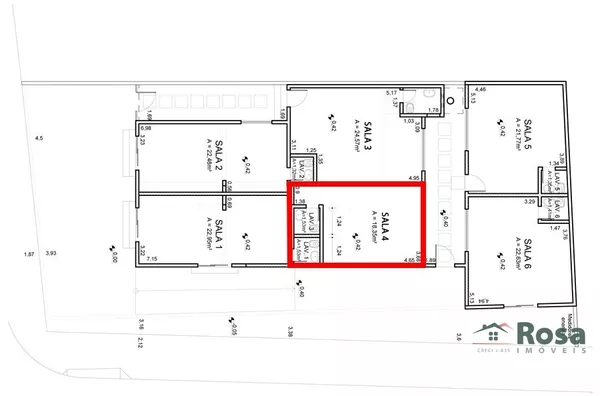 Sala Comercial com Lavabo e Vaga de Garagem, próximo ao Posto Papito, no Bairro Mapim, Várzea Grande. - Foto 6