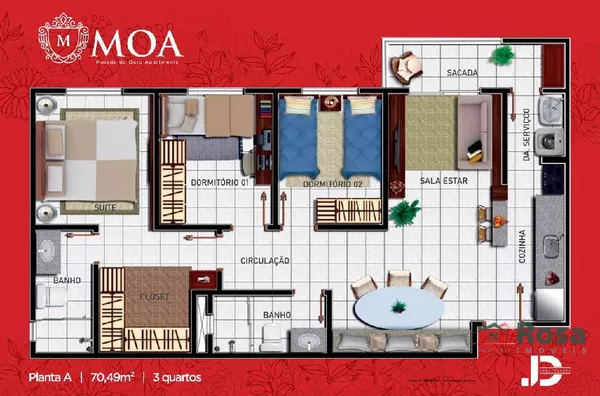 Apartamento para venda MORADA DO OURO II Cuiabá - Foto 1