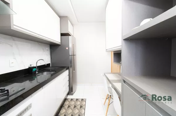 Apartamento para Locação com 2 Quarto(s), sendo 1 Suíte, Varanda Gourmet Mobiliado no Condomínio Brasil Beach Cuiabá - Foto 6