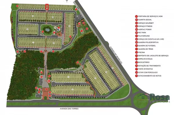 Terreno para vendano Condomínio Florais Esmeralda, Cuiabá - Foto 3