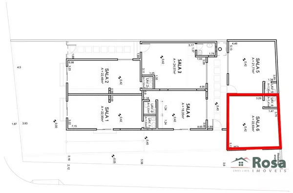 Sala Comercial com Lavabo e Vaga de Garagem, próximo ao Posto Papito, no Bairro Mapim, Várzea Grande. - Foto 6