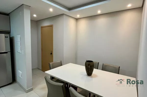 Apartamento andar alto, 3 quarto(s) sendo 01 suíte, com móveis planejados no Goiabeiras.