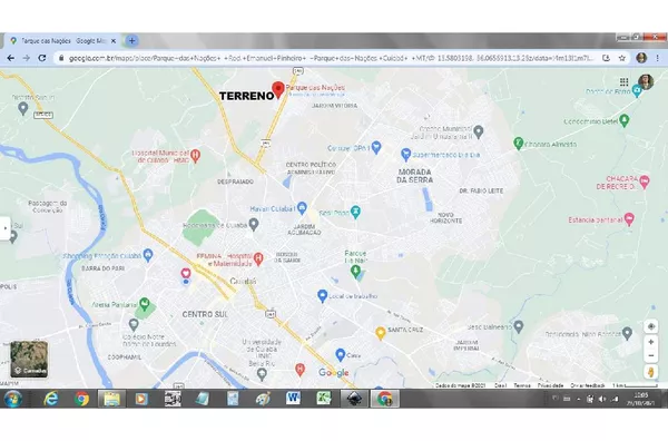 Terreno de esquina no Parque das Nações Cuiabá