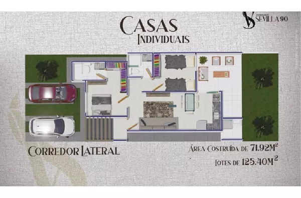 CASA EM CONDOMÍNIO FECHADO PEDRA 90