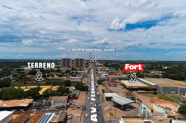 Terreno à Venda e Locação, no Bairro Parque Ohara, localizado na Avenida Ferrando Corrêia, Cuiabá.