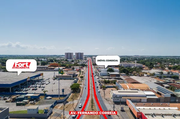 Amplo Prédio Comercial para Locação na Avenida Fernando Correa, Cuiabá.