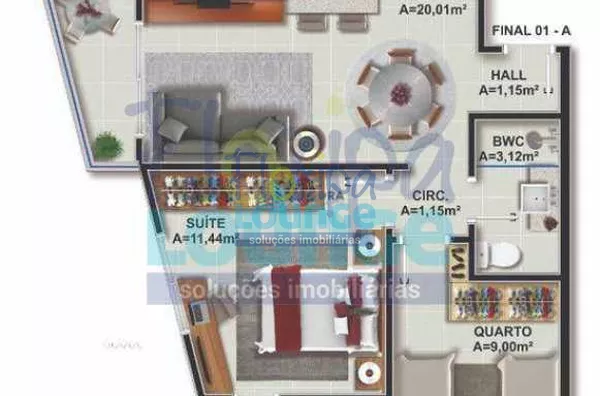 PRONTO 2 DORMITÓRIOS,SUÍTE + HOMME OFFICE, 2 VAGAS ITACORUBI