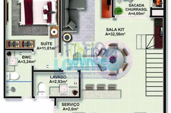 PRONTO 2 DORMITÓRIOS,SUÍTE + HOMME OFFICE, 2 VAGAS ITACORUBI