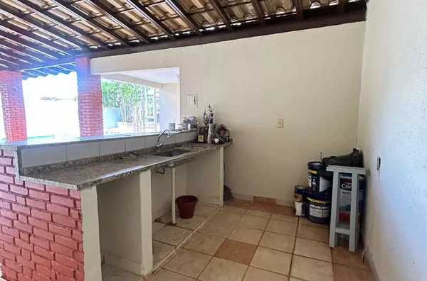 Área de churrasco