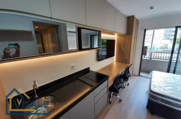 Apartamento studio para aluguel, 1 quarto(s),  Indianópolis, São Paulo - Foto 3