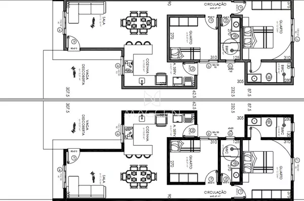 Casas com suíte grande! 