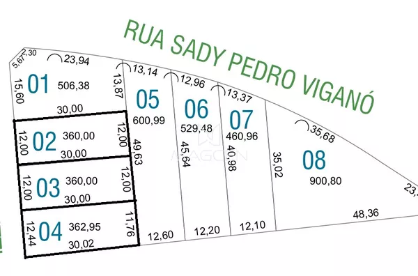 Terrenos no Loteamento Jardins das Orquídeas  com 1.082 m² de área total