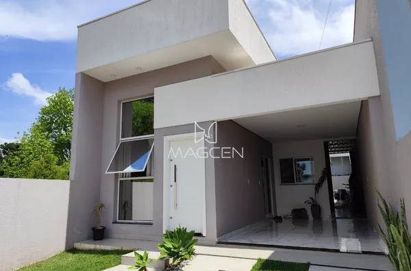 Casa mobiliada semi nova com sobra de lote 