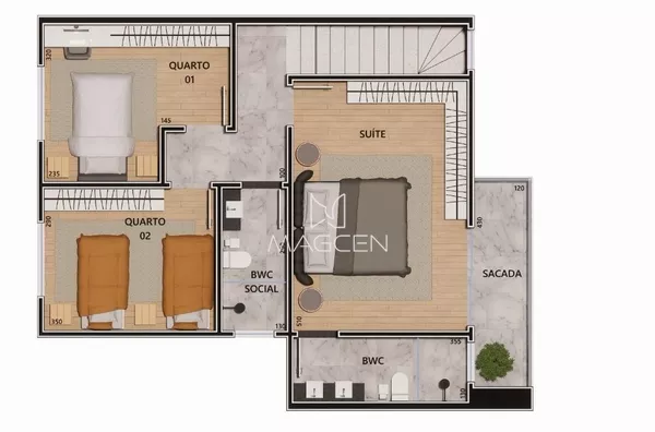 planta pavimento superior 