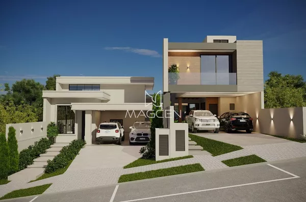 Sobrado com três suítes no bairro Parque do Som 