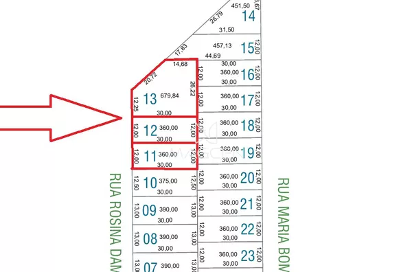 Três terrenos a venda no loteamento Jardim das Orquídeas 