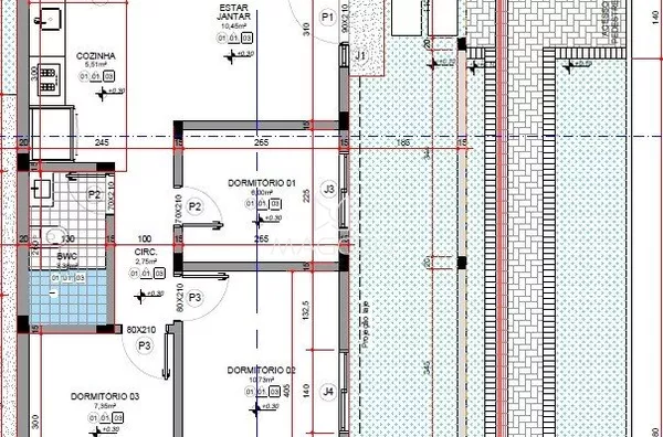 CASA DE TRÊS QUARTOS NO CRISTO REI