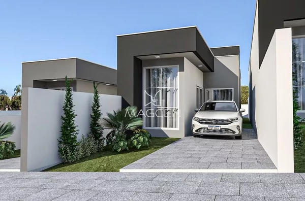 Casas para venda com dois quartos e sobra de lote 