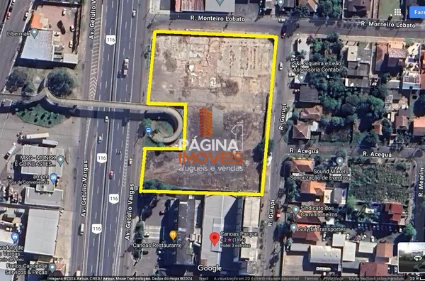 Página 1 imóveis anuncia para aluguel e venda, maravilhoso "terreno" com 7.100m² no bairro Igara em Canoas–RS. - Foto 1