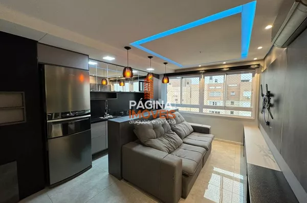 Página 1 Imóveis anuncia o lindíssimo apartamento mobiliado, no " Condomínio Vila de Cremona", bairro Fátima em Canoas/RS. - Foto 1