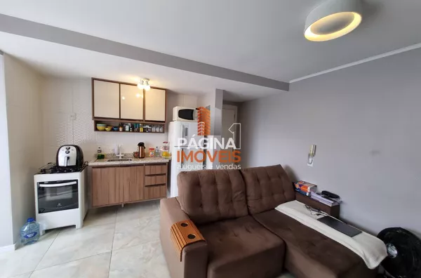 Living de 2 ambientes integrado a cozinha