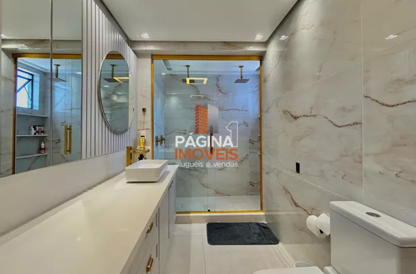 Página 1 Imóveis anuncia excepcional apartamento com 3 suítes e ampla sacada no "Condomínio Residencial São Paulo", bairro Centro em Canoas/RS. - Foto 16