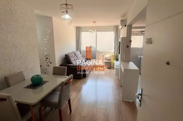 Página 1 Imóveis anuncia apartamento mobiliado para aluguel, 02 dormitórios no Condomínio Vida Viva Canoas no bairro Marechal Rondon.