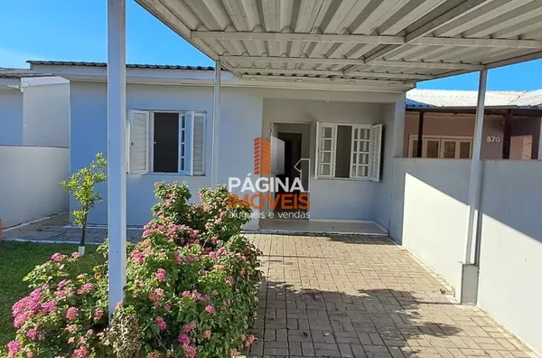 Página 1 Imóveis anuncia excelente casa térrea de 02 dormitórios reformada para aluguel, no bairro Fátima, em Canoas/RS.