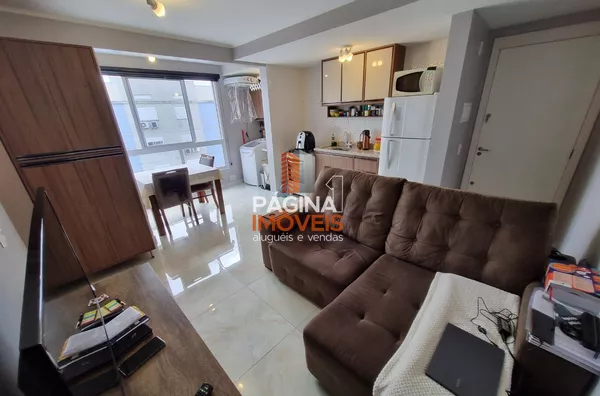 Living de 2 ambientes integrado a cozinha
