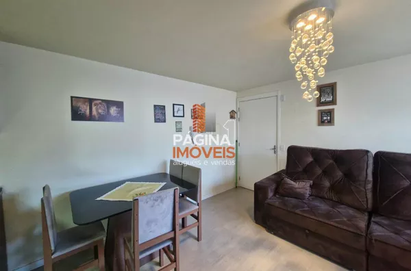 Página 1 Imóveis anuncia apartamento 02 dormitórios semimobiliado para aluguel, no "Residencial Puerto Madero", em Canoas/RS.