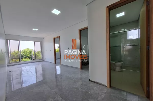 Página 1 Imóveis anuncia apartamento novo com janela panorâmica de 02 dormitórios para locação na Estância Velha, Canoas/RS.
