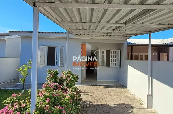Página 1 Imóveis anuncia excelente casa térrea de 02 dormitórios reformada para aluguel, no bairro Fátima, em Canoas/RS.