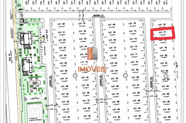 Página 1 Imóveis anuncia ótima opção de Terreno à Venda no Cond. Fechado Bella Vita no bairro Central Park, Cachoeirinha - Foto 14