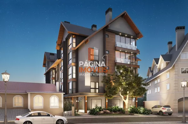Página 1 Imóveis anuncia para venda lindo apartamento no "condomínio Stória Residencial" Centro de Gramado/RS. - Foto 1