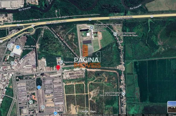 Página 1 Imóveis anuncia excelente Terreno industrial/Comercial com mais de 143.000m² à Venda - No Bairro Anchieta, Porto Alegre