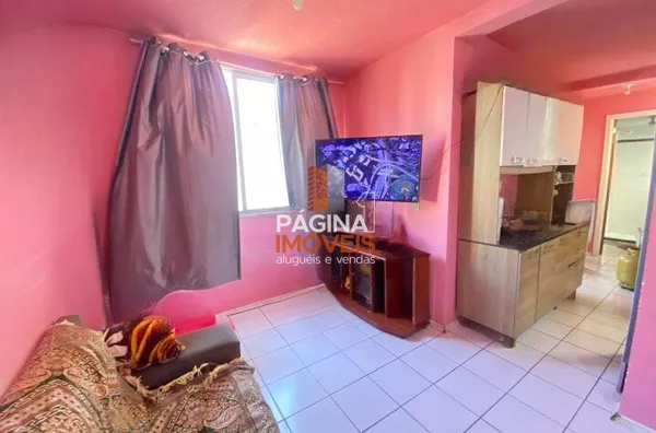 Página 1 Imóveis anuncia apartamento para venda, com 02 dormitórios,nno bairro Guajuviras em Canoas/RS.