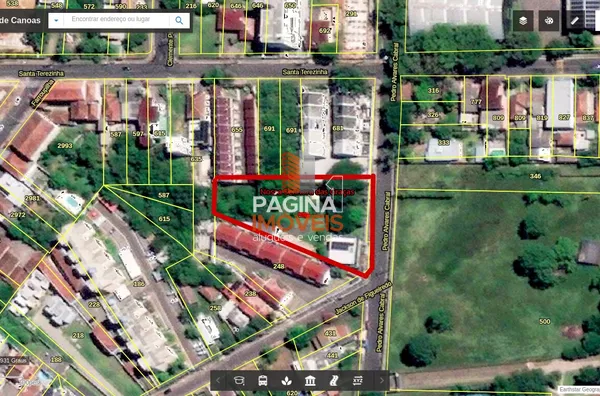 Página 1 Imóveis anuncia ótima opção de terreno à venda no bairro Nossa Senhora das Graças em Canoas/RS.